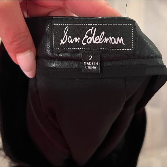 Sam Edelman Black Fiona Fringe Mini Skirt | 2 - Picture 4 of 4